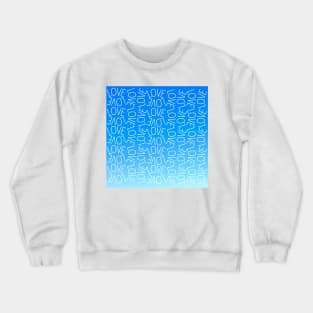 Love in blue Crewneck Sweatshirt